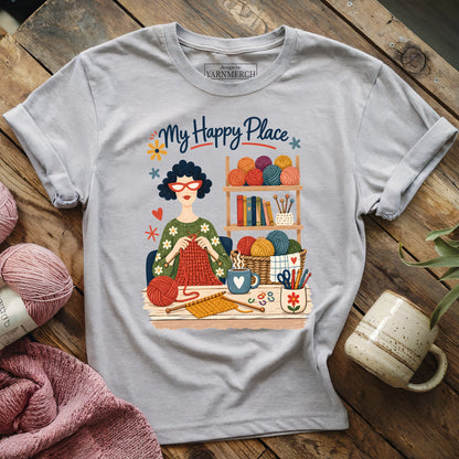 Knitter’s Happy Place T-shirt