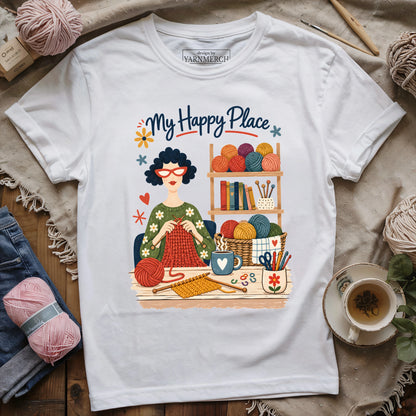 Knitter’s Happy Place T-shirt