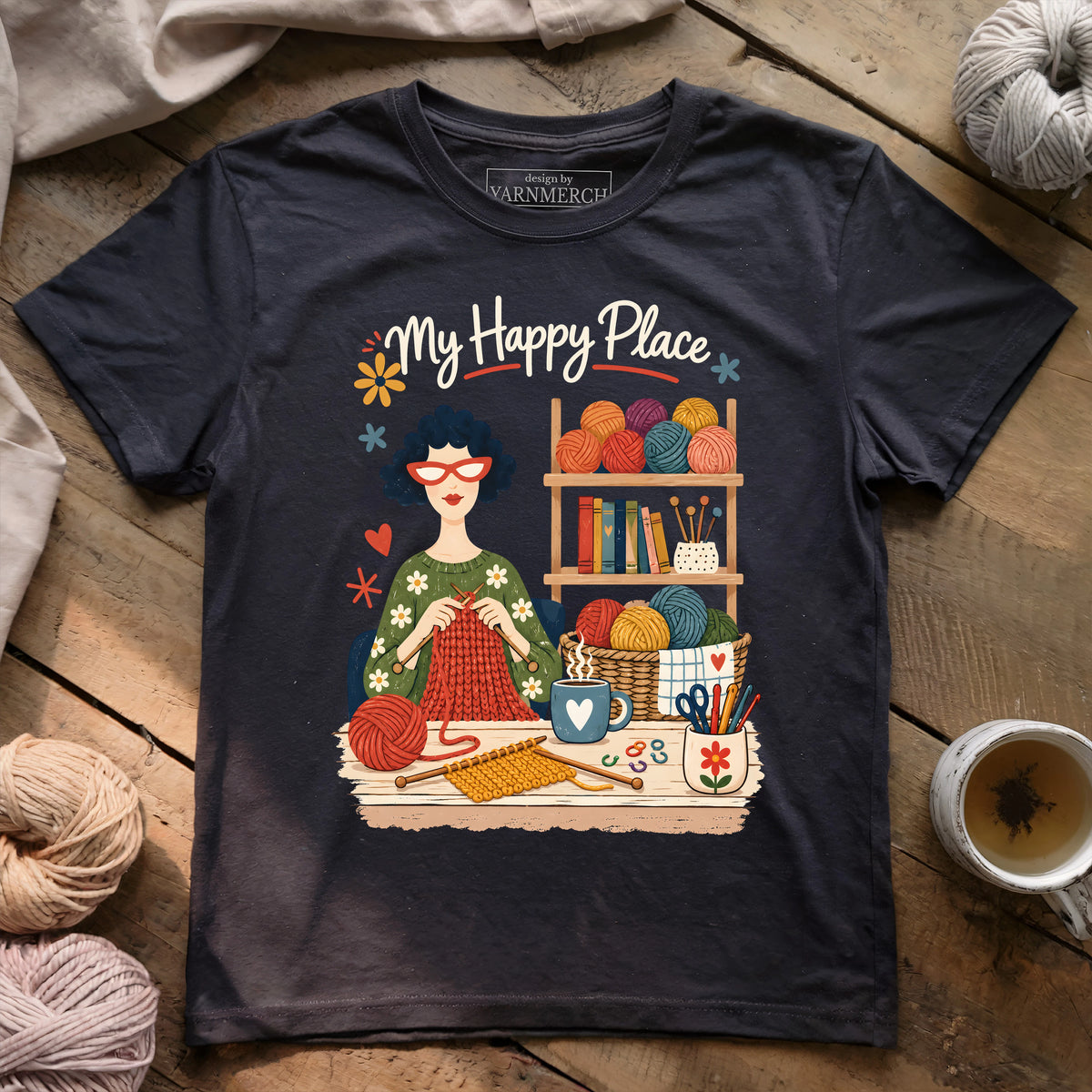 Knitter’s Happy Place T-shirt