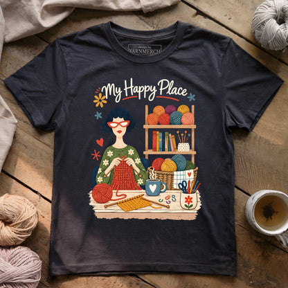 Knitter’s Happy Place T-shirt