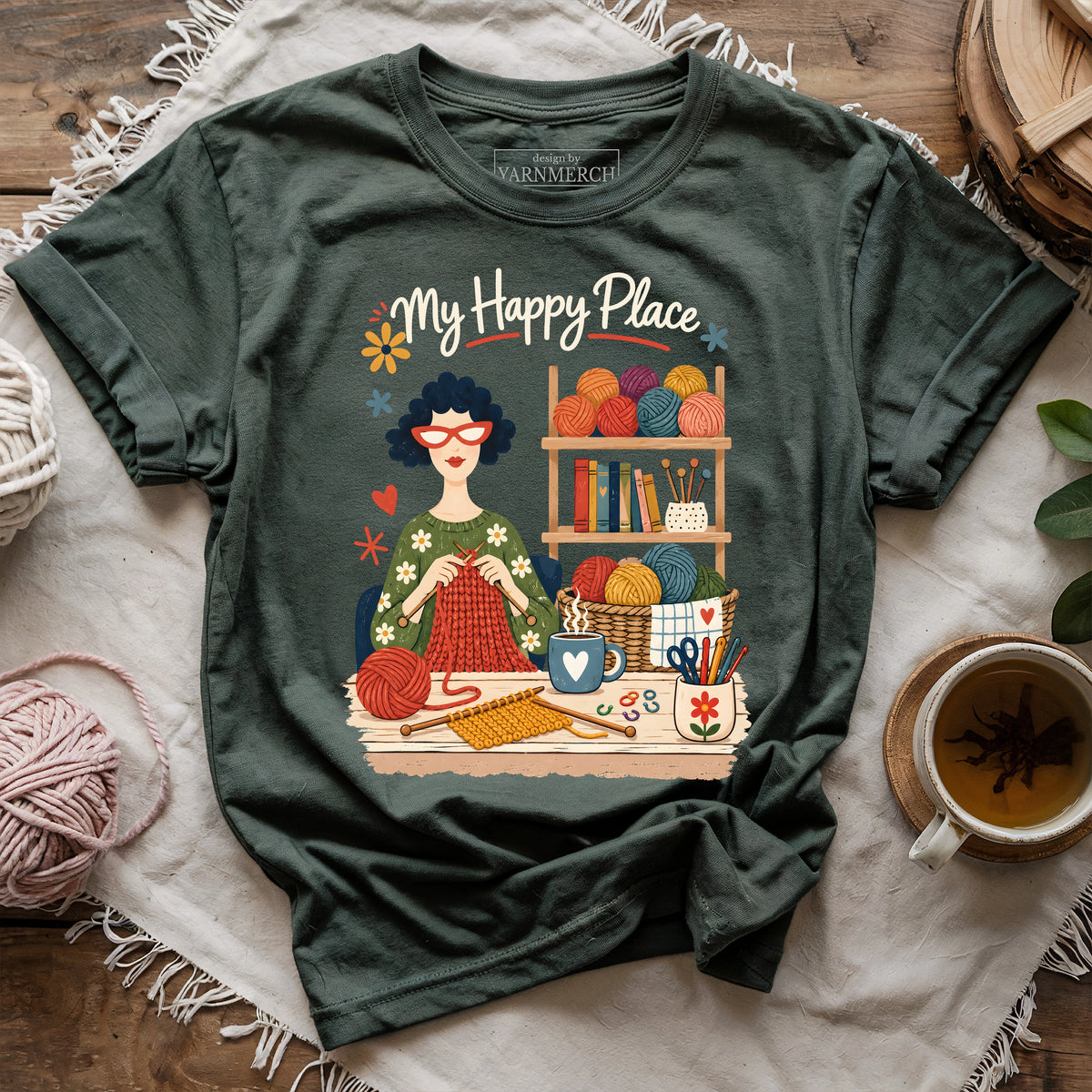 Knitter’s Happy Place T-shirt