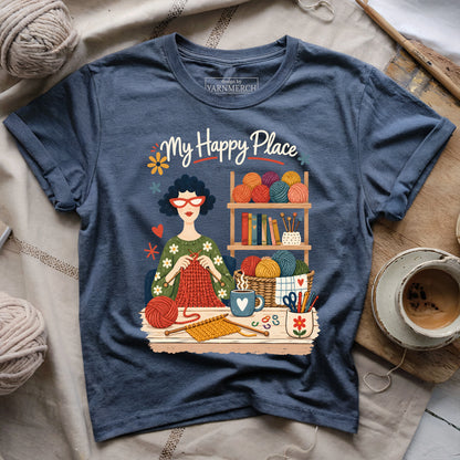 Knitter’s Happy Place T-shirt