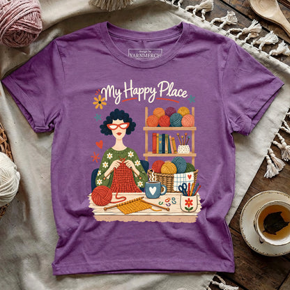 Knitter’s Happy Place T-shirt