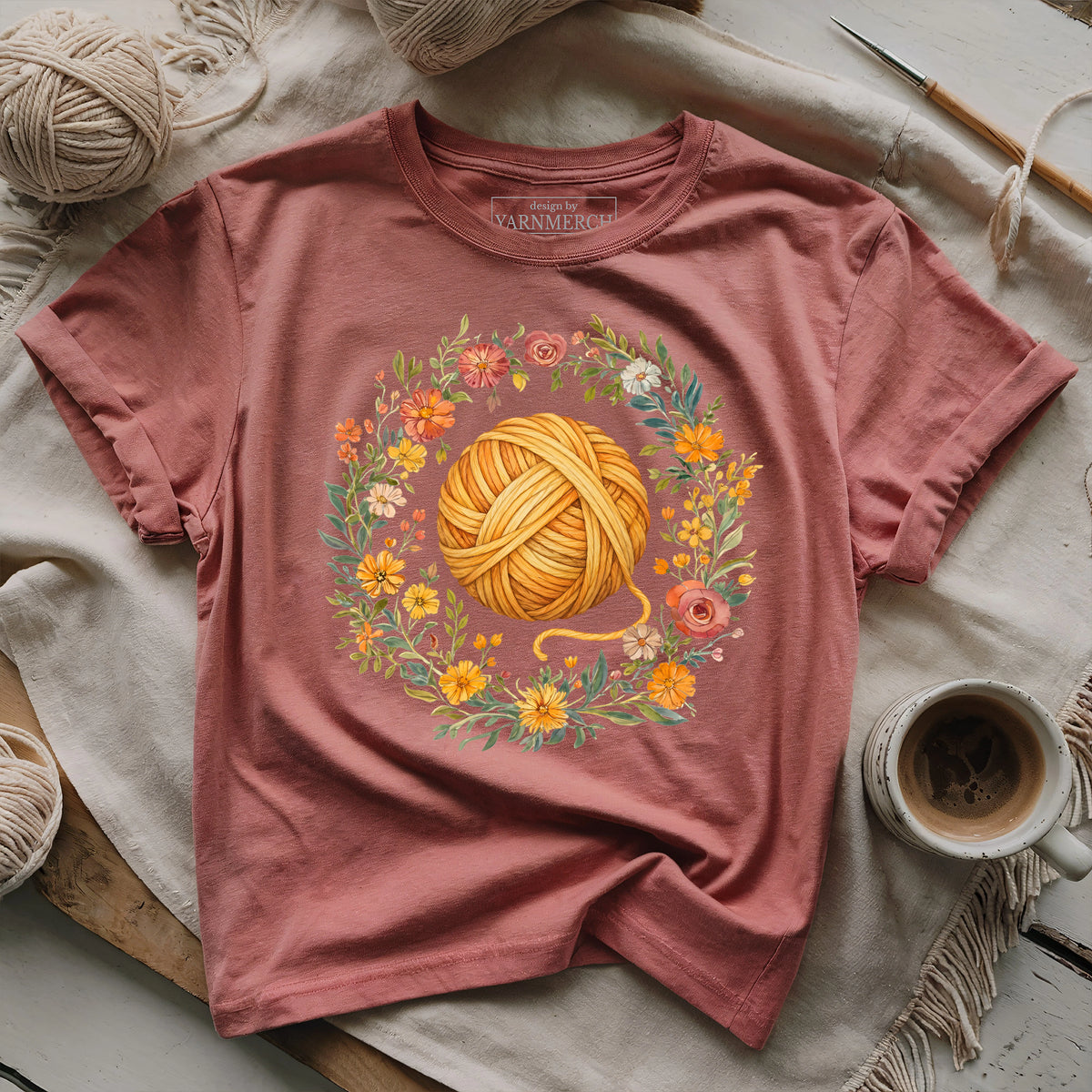 Yarn in Bloom T-shirt