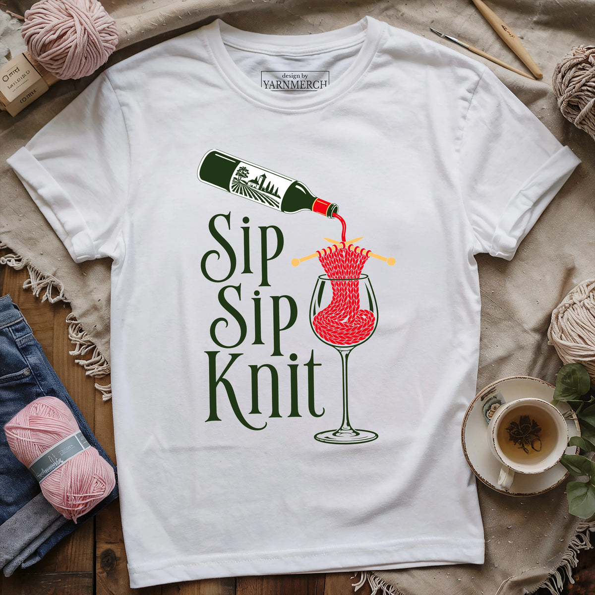 Sip Sip Knit T-shirt