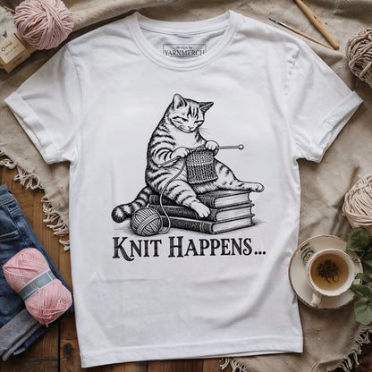 Knit Happens Cat T-shirt