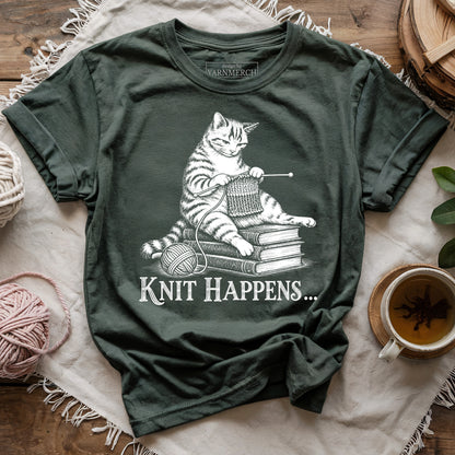 Knit Happens Cat T-shirt