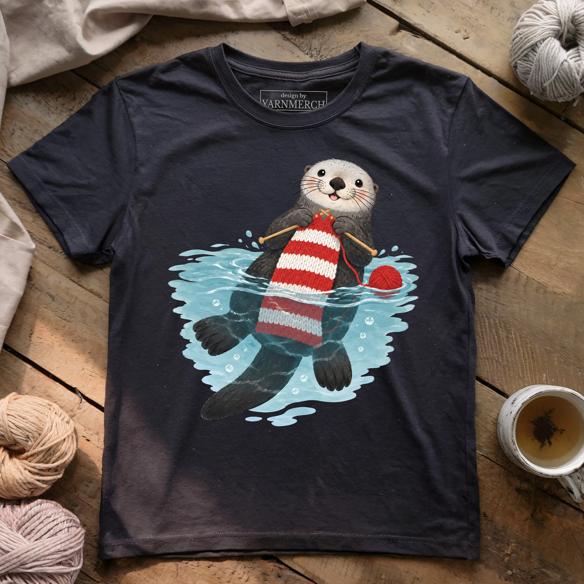 Knitting Sea Otter T-shirt