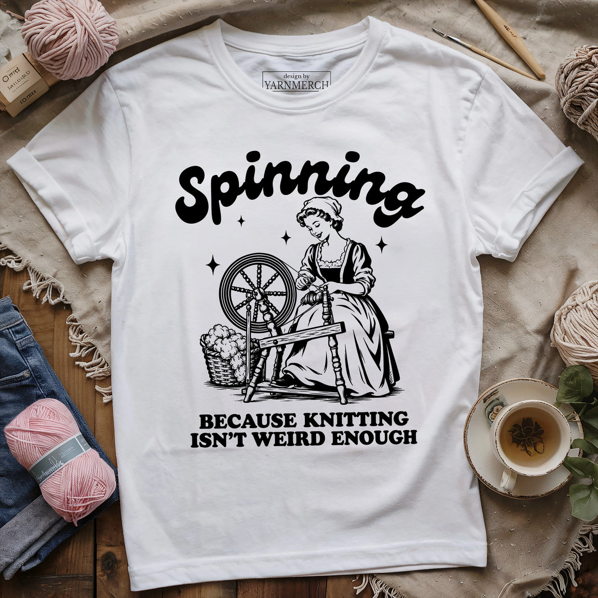 Spinning Isn't Weird Enough T-shirt