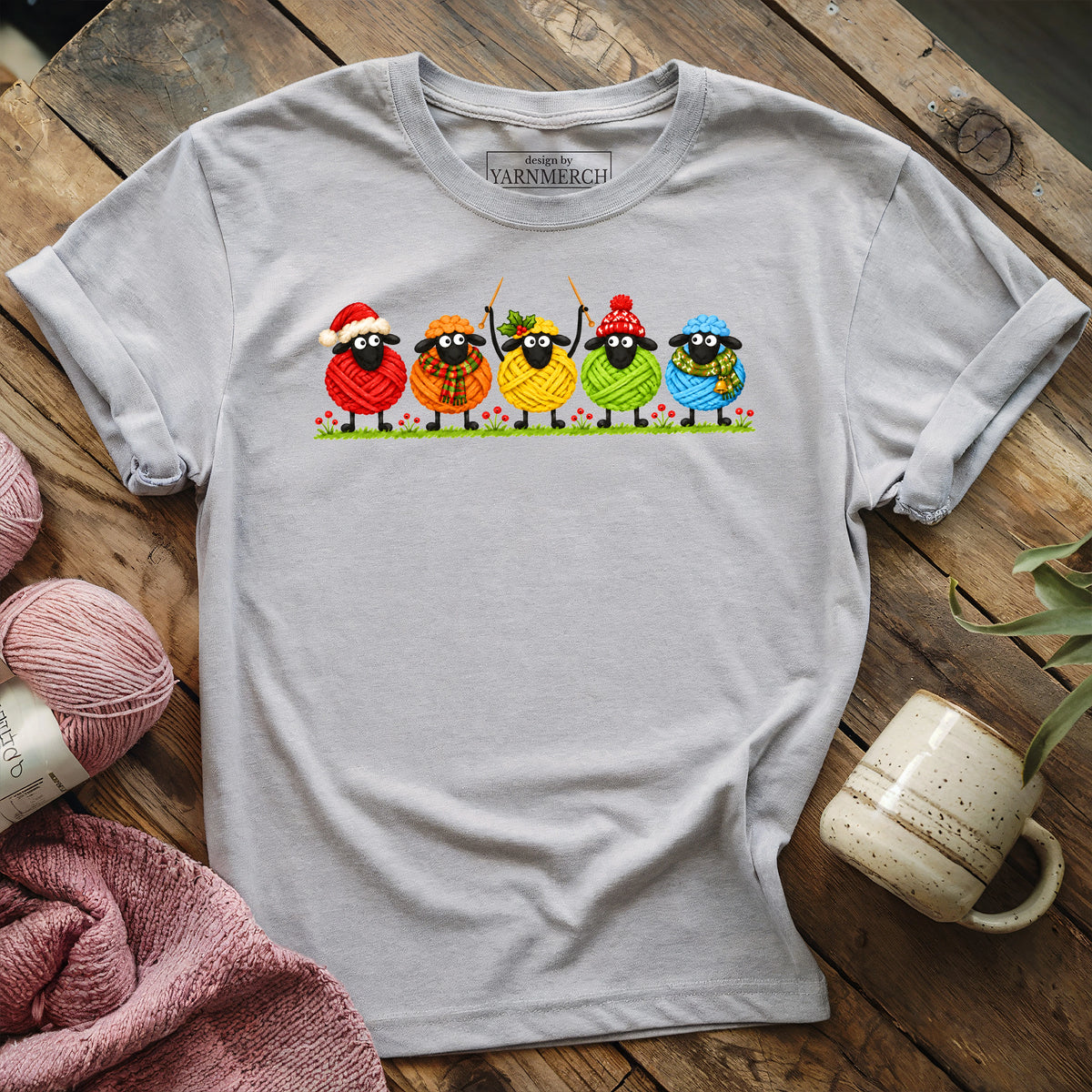 Christmas Woolly Sheeps T-shirt