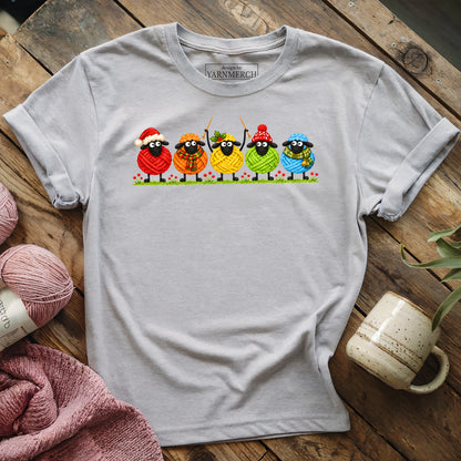 Christmas Woolly Sheeps T-shirt