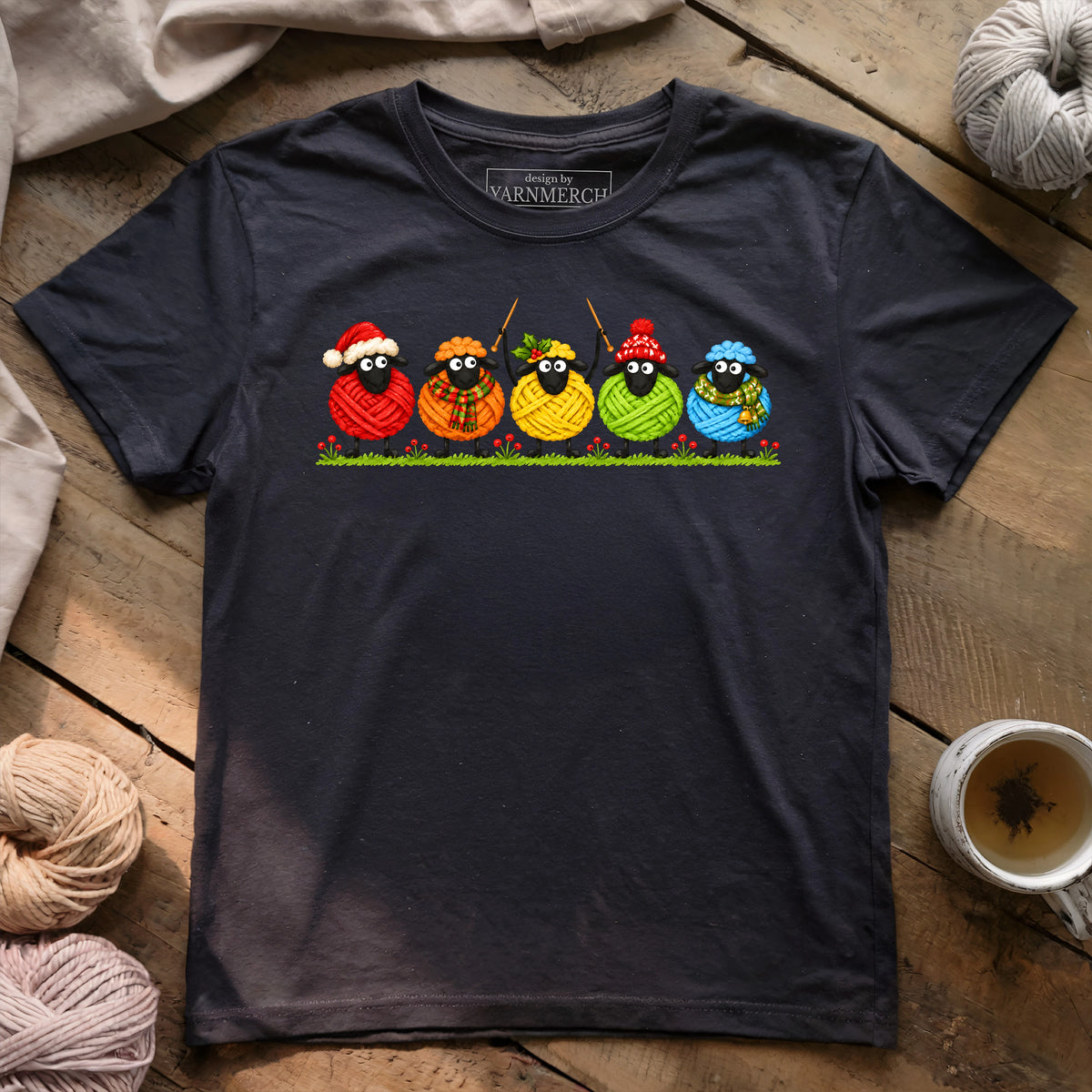 Christmas Woolly Sheeps T-shirt
