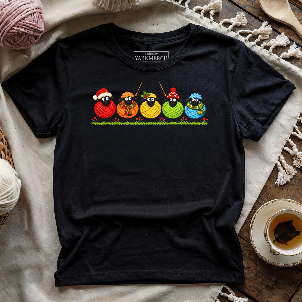 Christmas Woolly Sheeps T-shirt