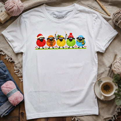 Christmas Woolly Sheeps T-shirt