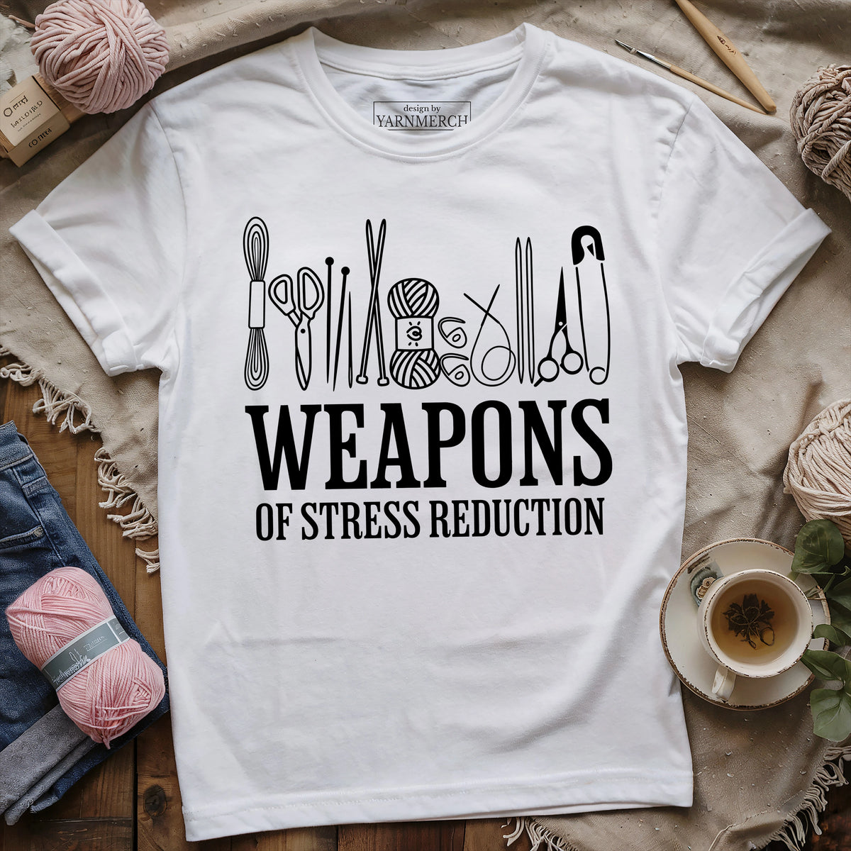 Knitter's Weapons T-shirt