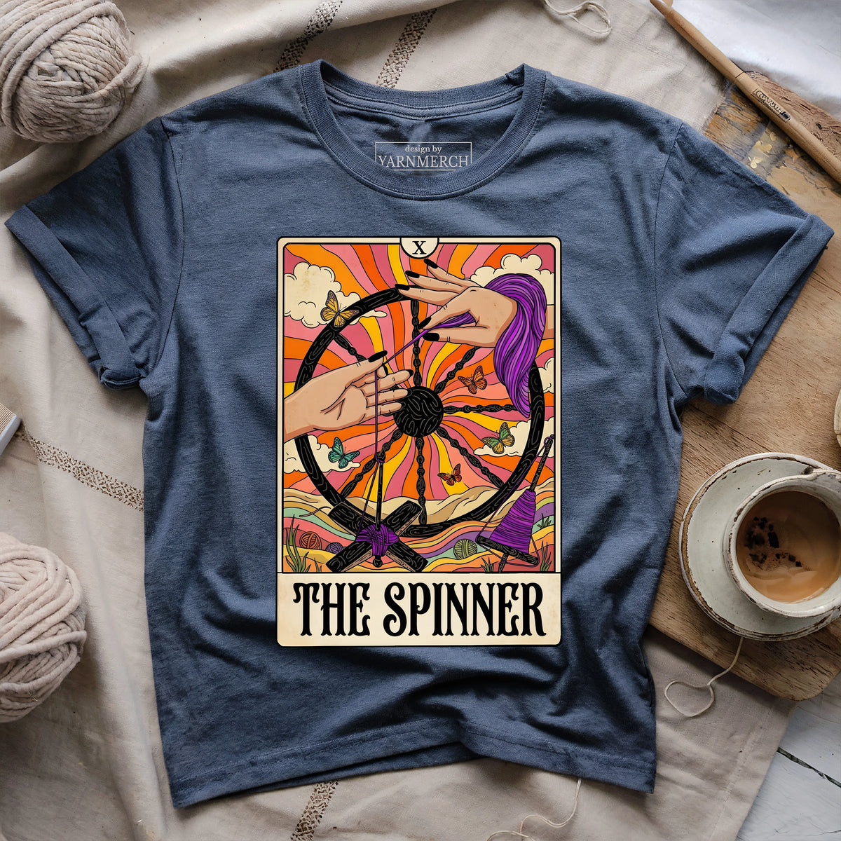 The Spinner Tarot Card T-shirt