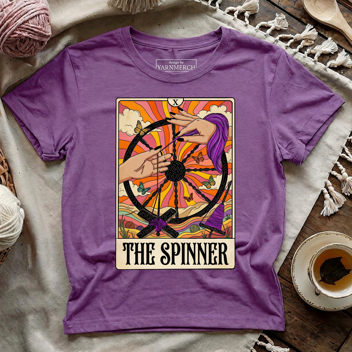 The Spinner Tarot Card T-shirt