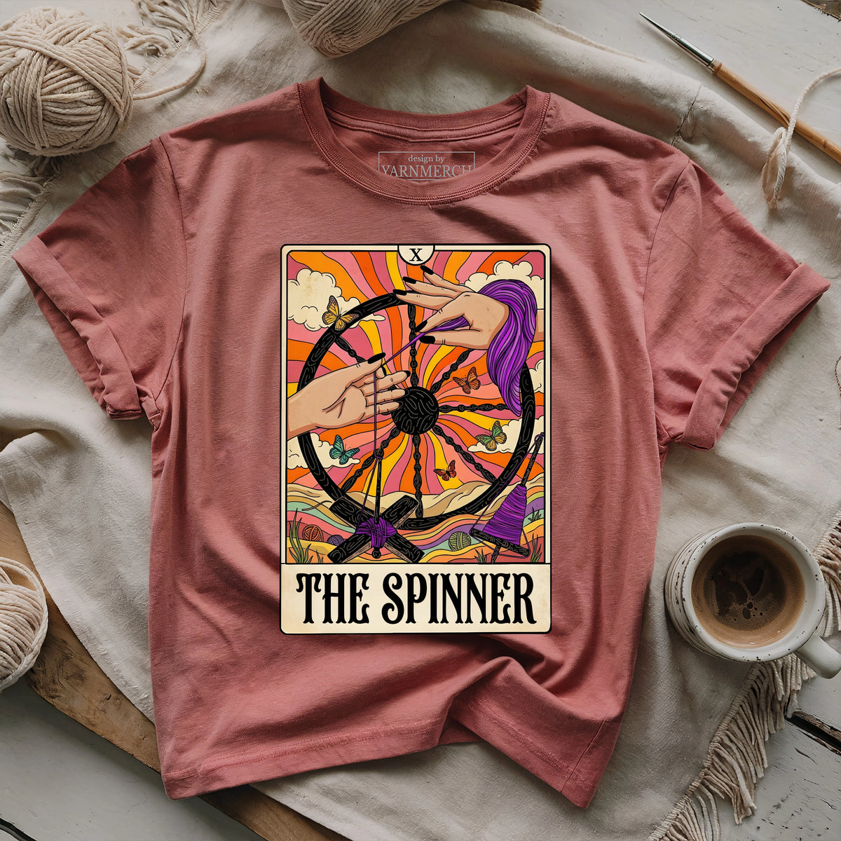 The Spinner Tarot Card T-shirt