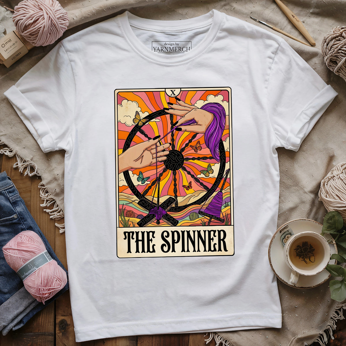 The Spinner Tarot Card T-shirt