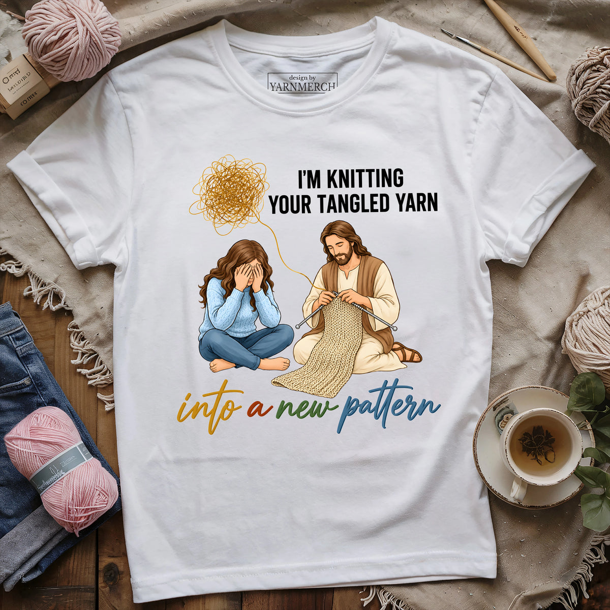 Jesus Knits the Tangles T-shirt