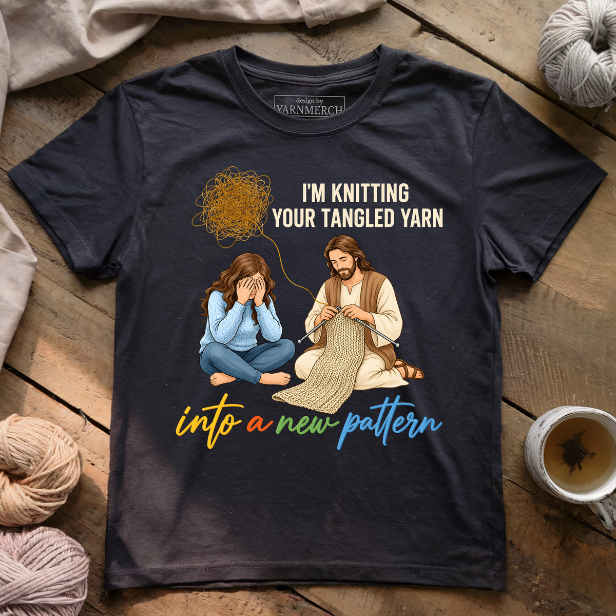 Jesus Knits the Tangles T-shirt