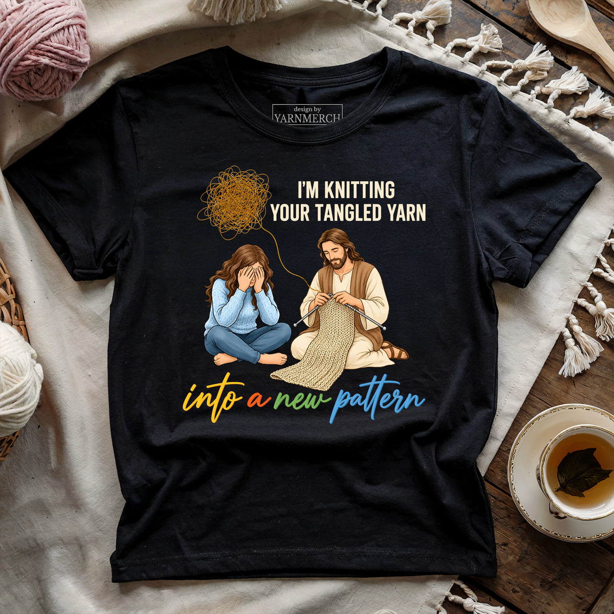 Jesus Knits the Tangles T-shirt