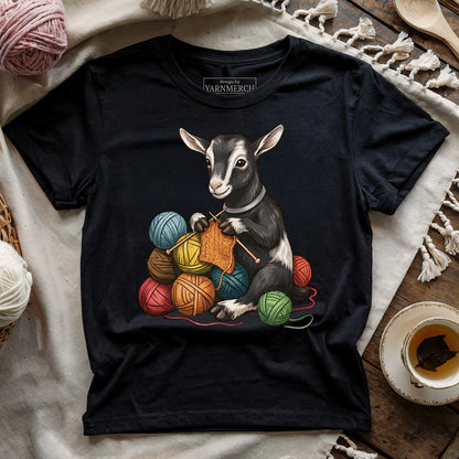 Knitting Alpine goat T-shirt
