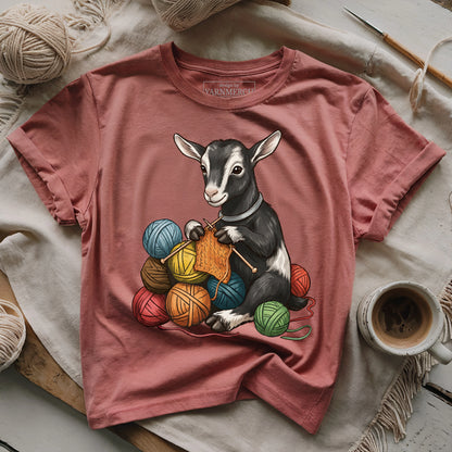Knitting Alpine goat T-shirt