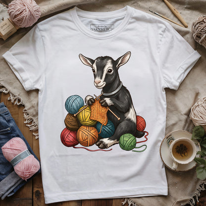 Knitting Alpine goat T-shirt