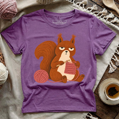 Grumpy Crochet Squirrel T-shirt