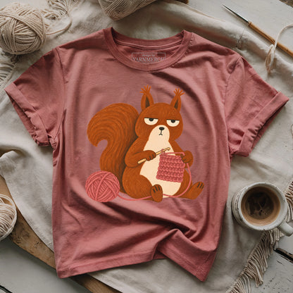 Grumpy Crochet Squirrel T-shirt