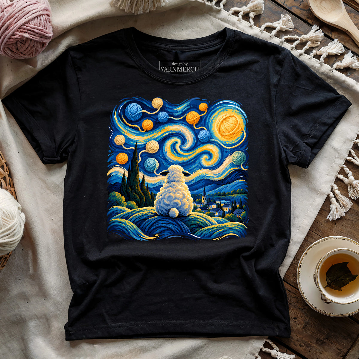 Yarny Night Sheep T-shirt