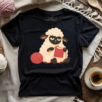 Grumpy Crochet Sheep T-shirt