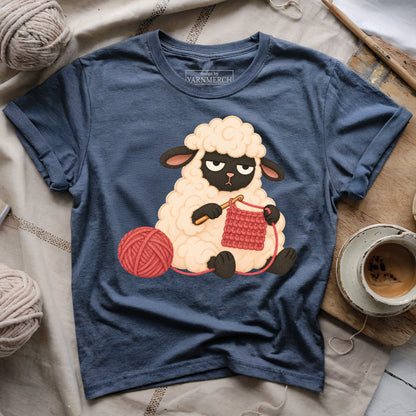 Grumpy Crochet Sheep T-shirt