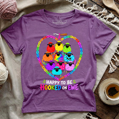Happy to Be Hooked on Ewe T-shirt