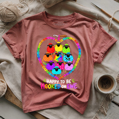 Happy to Be Hooked on Ewe T-shirt