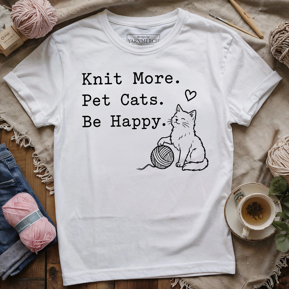 Knit & Pet Cats T-shirt
