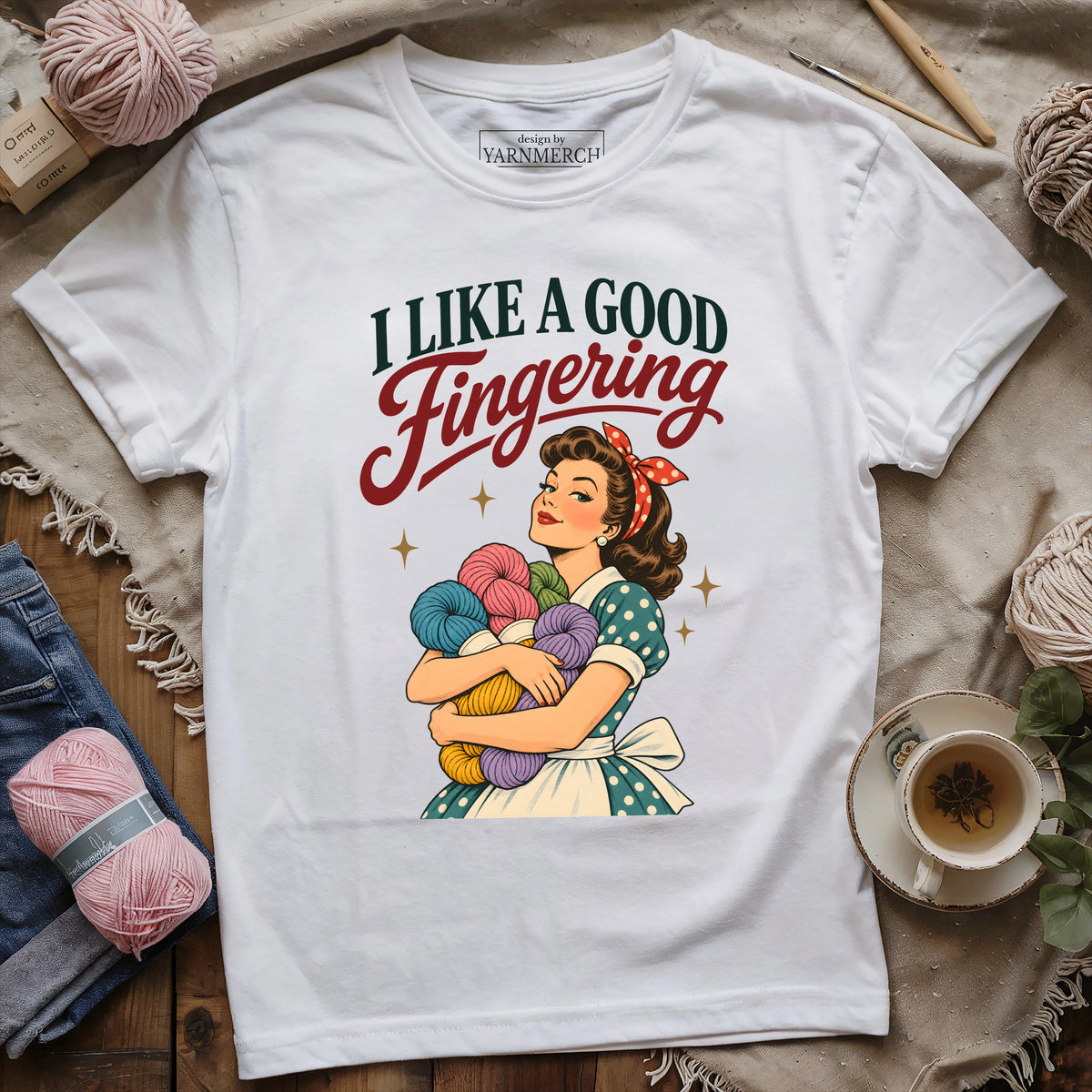 Fingering Yarn Lover T-shirt