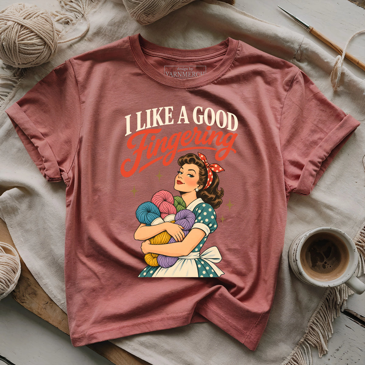 Fingering Yarn Lover T-shirt