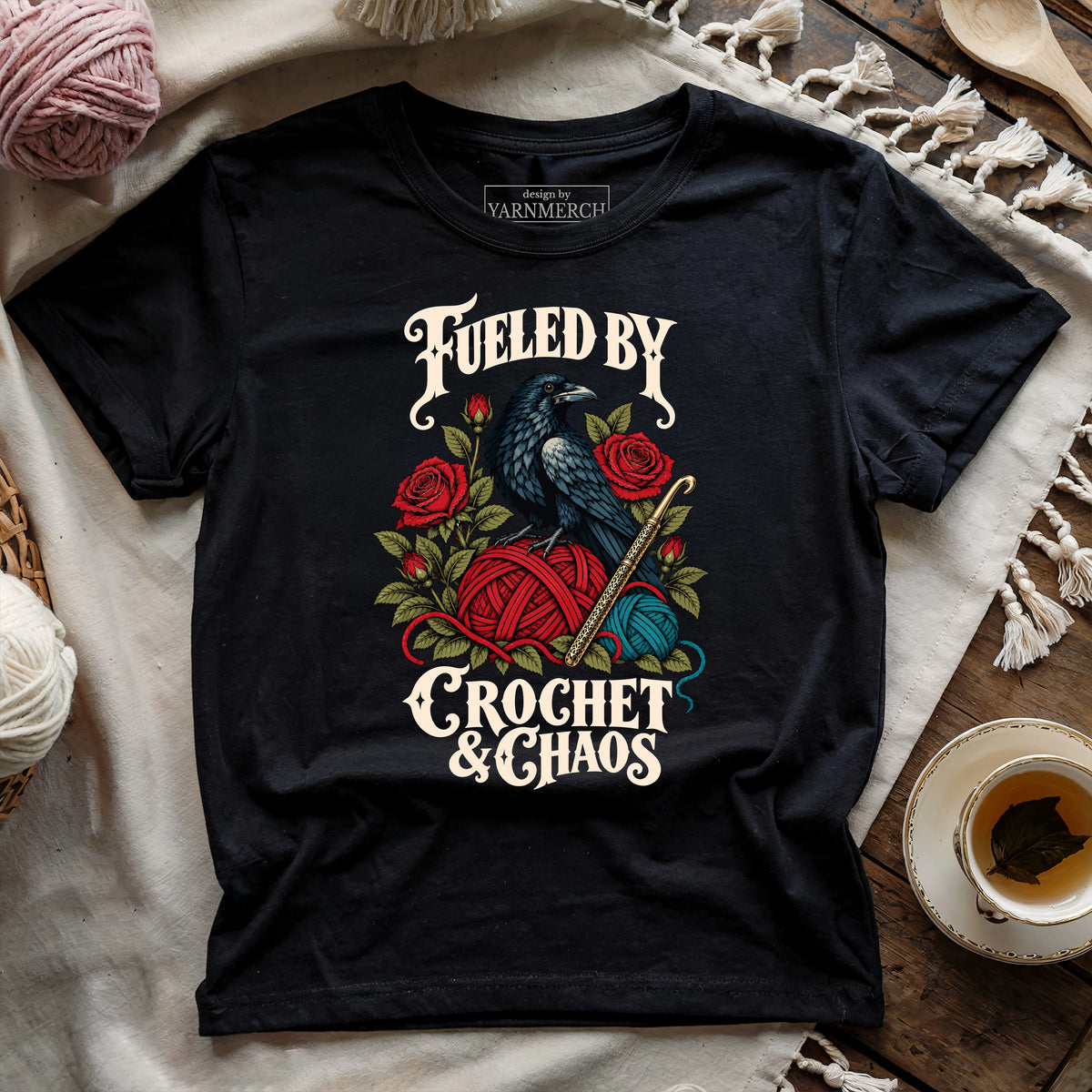 Fuel by crochet and chaos T-shirt