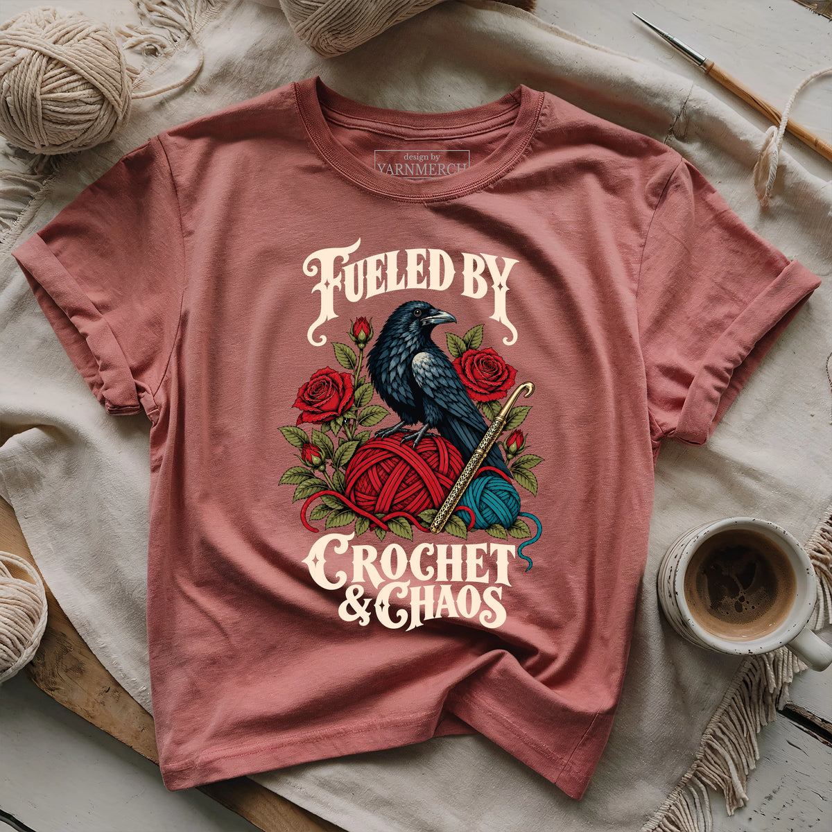 Fuel by crochet and chaos T-shirt