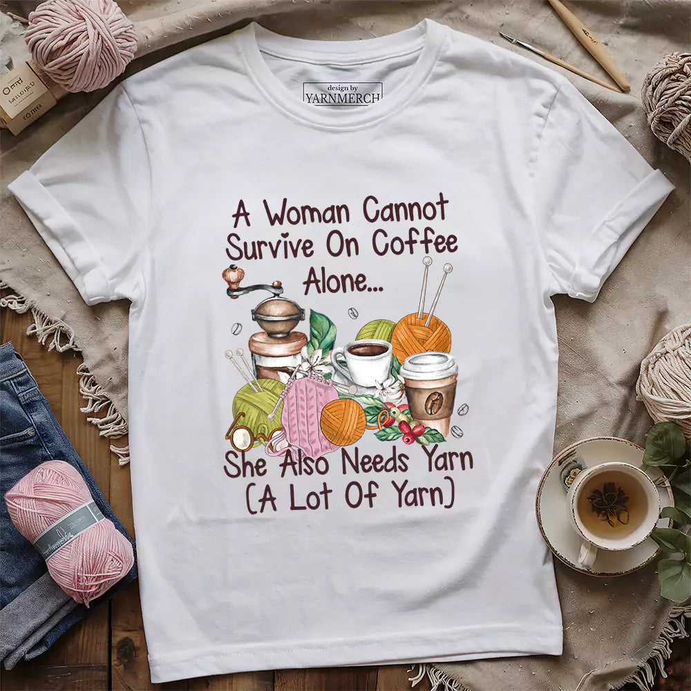 Coffee & Yarn Lover T-shirt