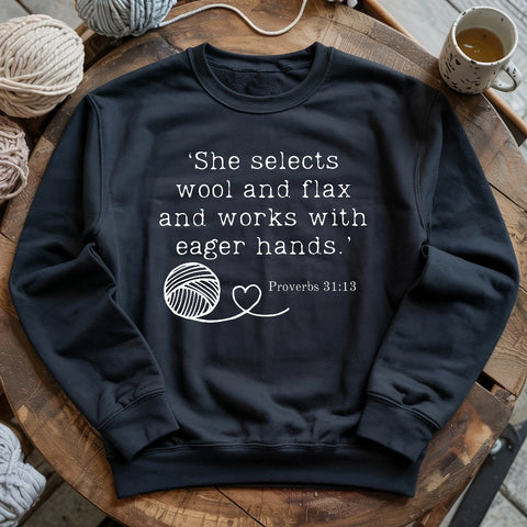 Crochet In Bible Sweatshirt