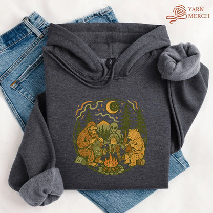 Campfire Knitting Friends Hoodie