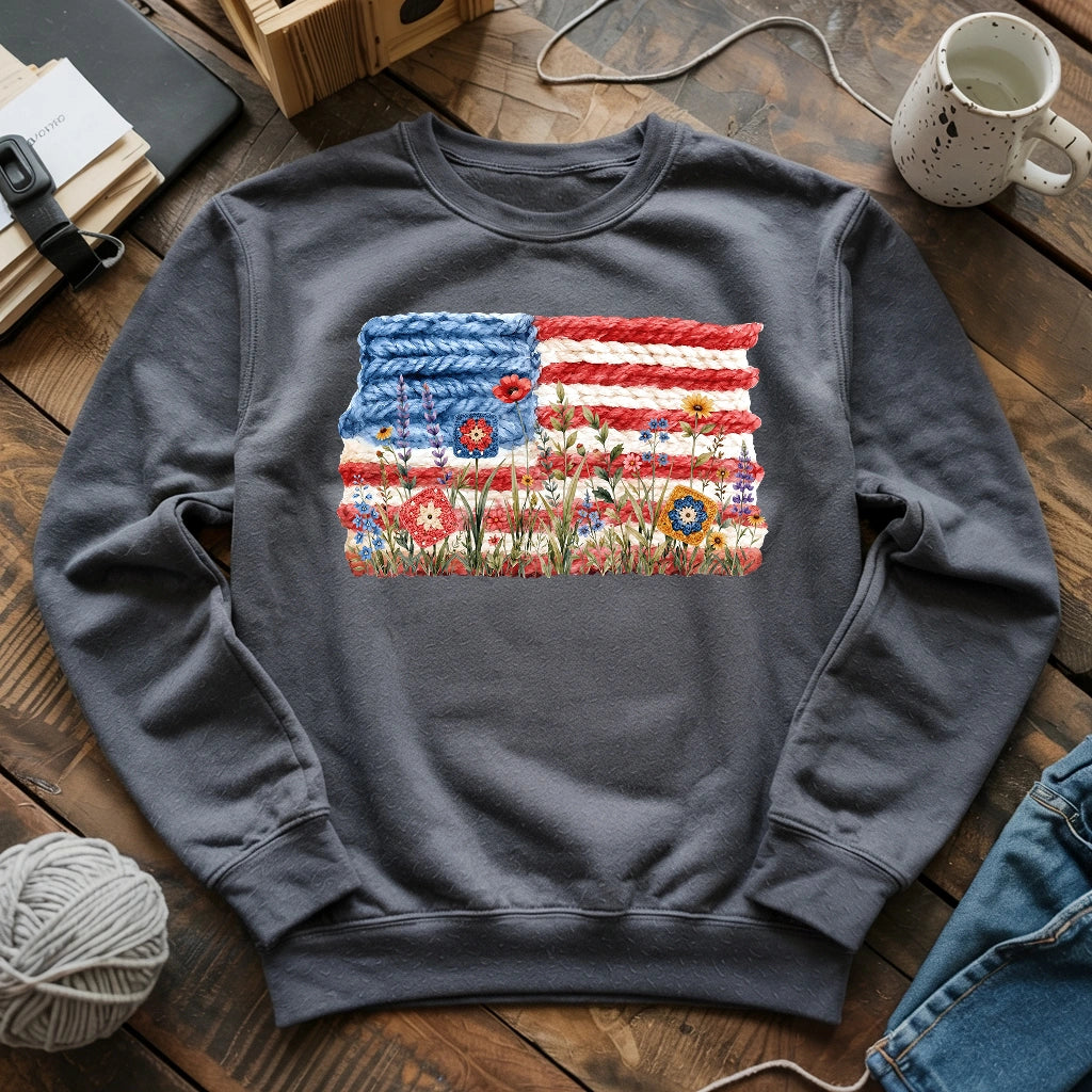 Flowers, Stripes & Skeins Sweatshirt