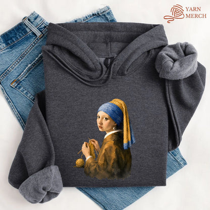 Girl Knitting Hoodie