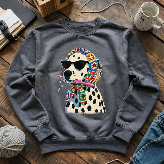 Granny Square Dalmatian Sweatshirt