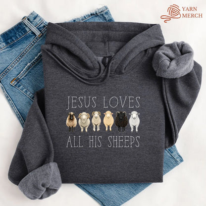 Jesus Loves All His Sheeps Hoodie