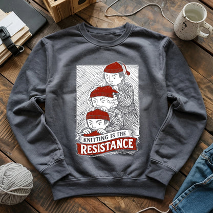 Knitting Is The Resistance Sweatshirt