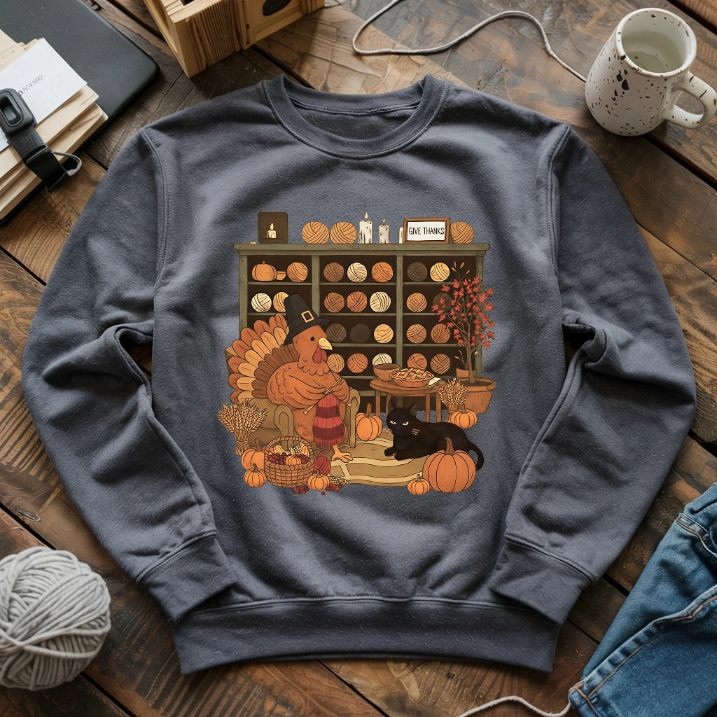 Knitting Turkey Sweatshirt